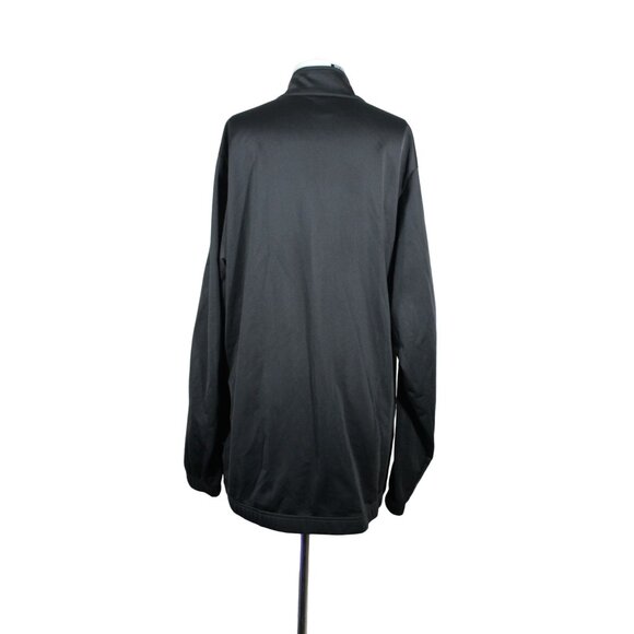 Nike men's retro style black gold full zip mock‎ neck training track jacket XL - Picture 3 of 12
